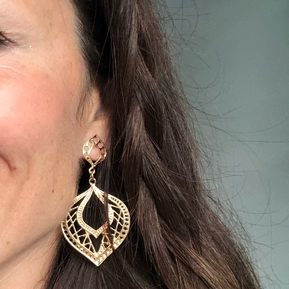 Dangle Gold Color Earrings❤️🎀🎁🎄🛍